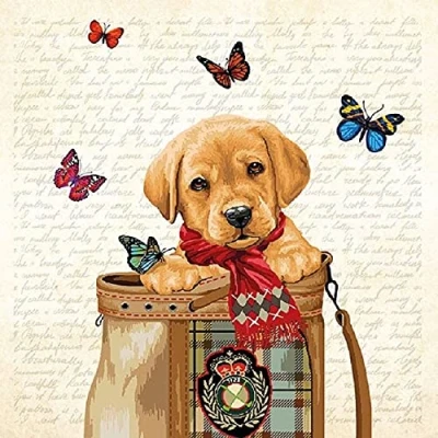 Image of CraftyThings 4 x Paper Napkins Buddy Ideal for Decoupage/Napkin Art