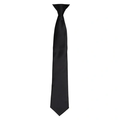 Image of Premier Unisex Adult Satin Tie (Black) One Size