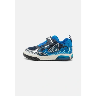 Image of Geox J INEK BOY D Sneaker, Navy/Lt Blue, 3.5 UK