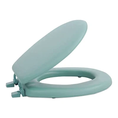 Image of Achim Home Furnishings TOVYSTLG04 17 Inch Fantasia Standard Toilet Seat, Soft Light Green