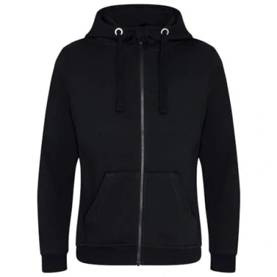 Image of AWDis Just Hoods Mens Graduate Heavyweight Full Zip Hoodie (XL) (Jet Black)