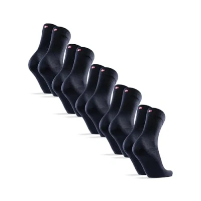 Image of DANISH ENDURANCE Merino Wool Socks Mens, Moisture Wicking Dress Socks, Breathable Mens Premium Black 3 or 5 Pack, Dark Navy, 9 12