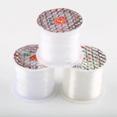Image of Non Elastic Transparent Crystal Beading Line Cord Thread String for Jewelry Making Necklace Bracelet DIY Accessories 0.5mm About 25m