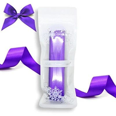 Image of Little Snow Direct® 16mm(5/8&quot;) x 5 Metres Double Sided Satin Ribbon Cadbury Purple