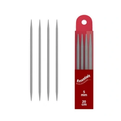 Image of 5mm 20cm Set of 4 Double Pointed Knitting Needles