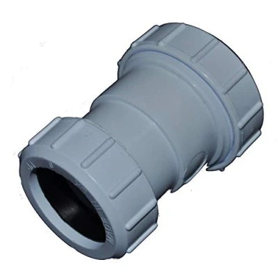 Image of Compression 40mm x 32mm Waste Pipe Reducing Coupling Pack of 2