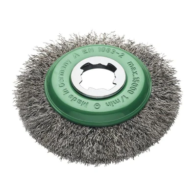 Image of Lessmann X Lock Crimp Stainless Steel Bevel Brush 115mm Non Spark