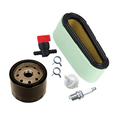 Image of OxoxO Air Filter Kit with Fuel Shut Off Valve Oil for Briggs &amp; Stratton 12.5 17 HP Engines Replace 496894S 496894 493909