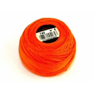 Image of DMC Cotton Perle Thread Size 8 740 per 10 Gram Ball