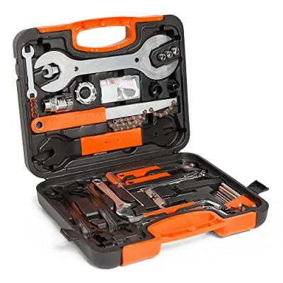 Image of VonHaus Bike Tool Kit 35 Piece Portable Bicycle Repair Box for Road, Electric and Mountain Bikes with Carry Case Suitable Professional Cycling Gifts Men