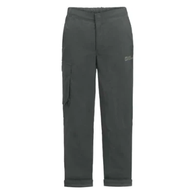 Image of Jack Wolfskin Unisex Kid&#039;s Desert Pants K Hiking Trousers, Slate Green, 128