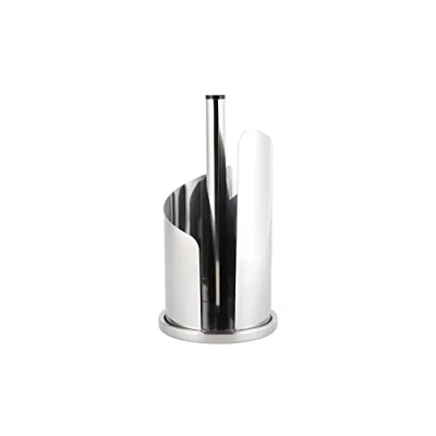 Image of Echtwerk Stainless Steel Kitchen Roll Holder, Silver Edition, 15.5 x 33 cm