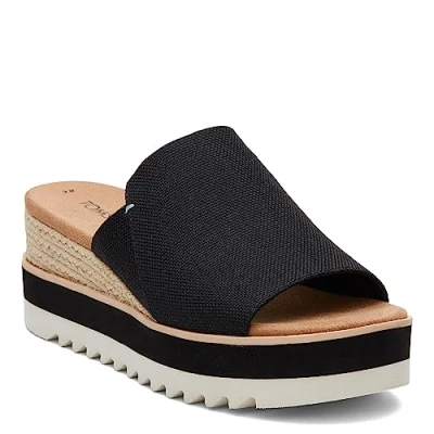 Image of TOMS Diana MULE NEW Heeled mules, Women&#039;s, Size: 7.5, Black Textile