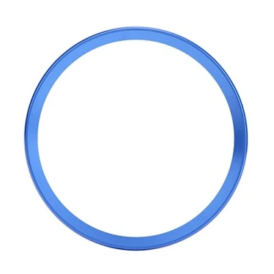 Image of steering wheel Ring Trim, Aluminum Alloy Car Central Cover Trim Decoration Frame for A1 A3 A4 A5 A6 Q3 Q5(Blue)
