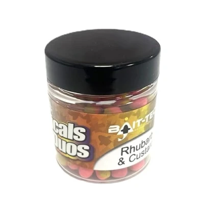 Image of Bait Tech Duo Colour Criticals Wafter Rhubarb Custard 5mm (50ml) Wafters