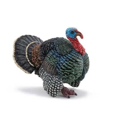 Image of PAPO Hand Painted Figurine Turkey Farm Animals Collectible for Children Boys and Girls Ages 3 Up