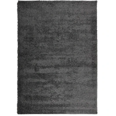 Image of vidaXL Shaggy Rug PAMPLONA High Pile Modern Anthracite 160x230 cm