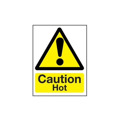 Image of Sitesafe Hot Rigid PVC Caution Sign 300 x 400mm