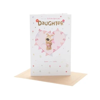 Image of Boofle Birthday Card for Daughter Cute Design