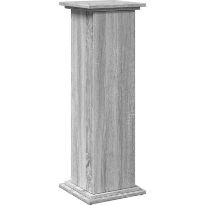 Image of vidaXL Display Stand with Storage Grey Sonoma 31x30x90 cm Engineered Wood