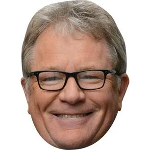 Image of FoxyPrinting Jim Davidson Comedian Celebrity Cardboard Party Face Mask Fancy Dress