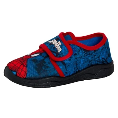Image of Marvel Spiderman Boys Slippers Red/Blue EU 31/12 UK Child