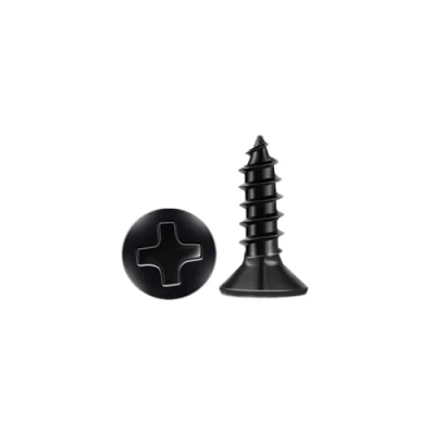 Image of Self Tapping Screws, Screws for Wood,Carbon Steel Black Small Suitable Furniture, Woodworking, DIY Model Fixing, M3 x 12mm (200 pcs)