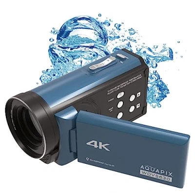 Image of WeGeek Easypix WDV5630 GreyBlue Camcorder 7.6 cm 3 inch 13 MP Grey blue