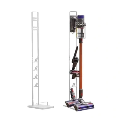 Image of Vacuum Cleaner Holder Compatible with Dyson V15 V12 V11 V10 V8 V7 V6 DC58/ DC59/ DC62/ DC74 Floor Storage Organizer Without Drilling The Wall.