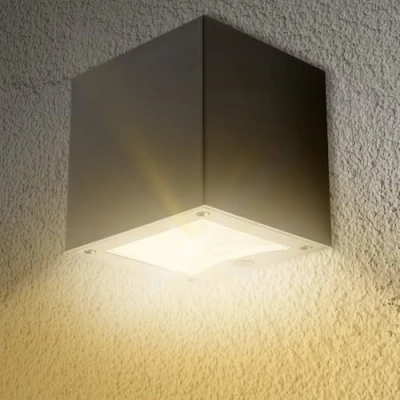 Image of Proxinova Solar Wall Lights Outdoor, Outdoor Garden Wall, IP44 Waterproof and Weatherproof Fence Light, Wireless Garden, Patio, Terrace, Frontdoor Single Pack