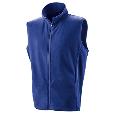 Image of Result Microfleece Gilet, Royal Blue, Large. R116X
