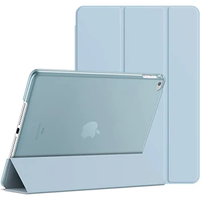 Image of JETech Case for iPad Air 2 (Not 1st Edition), Smart Cover Auto Wake/Sleep (Light Blue)