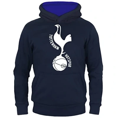 Image of Tottenham Hotspur FC Official Gift Boys Fleece Graphic Hoody Navy 6 7 Years