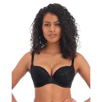 Image of Freya Signature Padded Plunge Bra Black 32DD