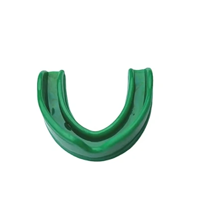 Image of Senior Junior Gum Shield Mouth Guard Protection for Sports (Green, Junior)