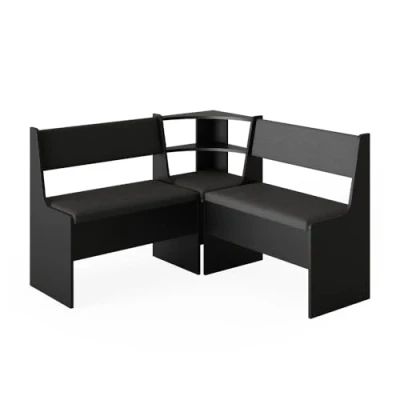 Image of Vicco Dining room corner bench Roman, Black, 120 x cm