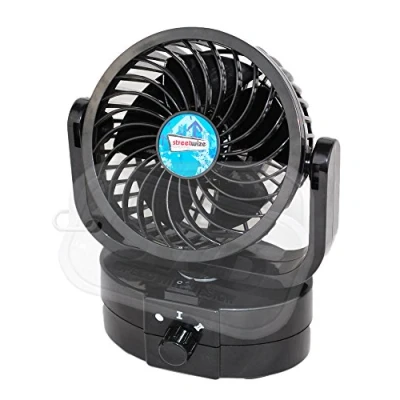 Image of Streetwize 12V Oscillating Car Fan Compact, Powerful and Quiet Ideal For: Cars, Vans, 4x4&#039;s Vehicles with Cigarette Lighter Adapters.