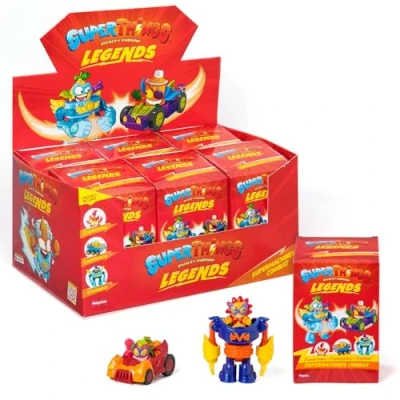 Image of SUPERTHINGS Legends Supermachine Combat. Collection of 6 boxes from the series collectible figures, each includes 2 SuperThings, 1 vehicle and robot. Contains products 9.
