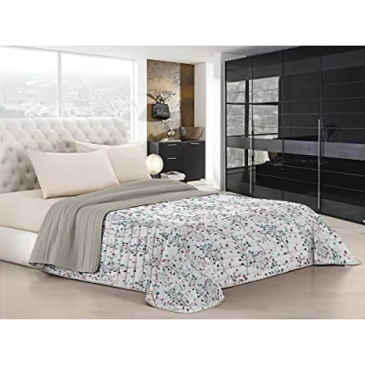 Image of Italian Bed Linen “ Fantasy Summer Quilt, Flor, Small Double