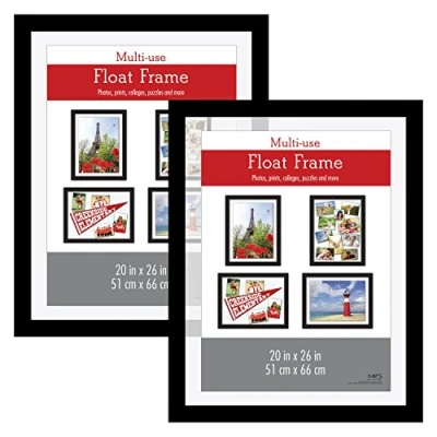 Image of MCS 20x26 Inch Float Poster Frame (2pk), Black (65689)