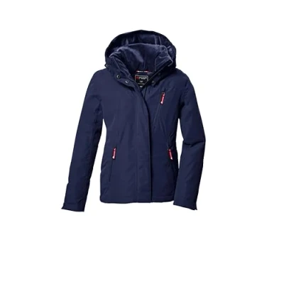Image of Killtec KOW 356 GRLS JCKT 42148 000 Girls&#039; Functional Outdoor Jacket with Hood Dark Navy 140