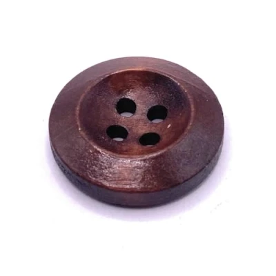Image of KnitForLess 18mm Brown Wooden Buttons Cardigan Sewing Knitting 4 Hole (20)