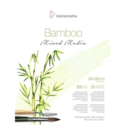 Image of Hahnemuhle Bamboo Mixed Media Block, 265 gsm 25 Sheets