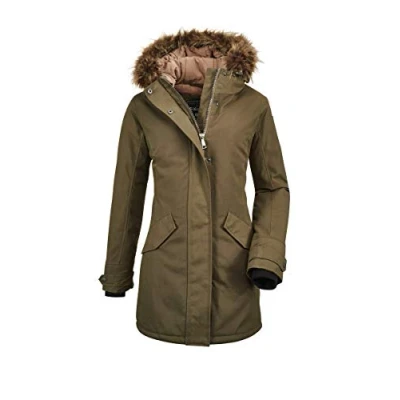 Image of G.I.G.A. DX Women&#039;s Stormiga Wmn Prk A Casual Functional Parka with Hood, womens, 35823 000, olive, 44 (EU)