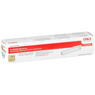 Image of OKI laser toner cartridge for B4400/B4600 Series Mono Printers 3000 Pages Black 43502302