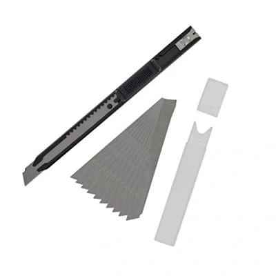 Image of Modelcraft Slim Snap Off Knife &amp; 10 Blades (9mm), Silver