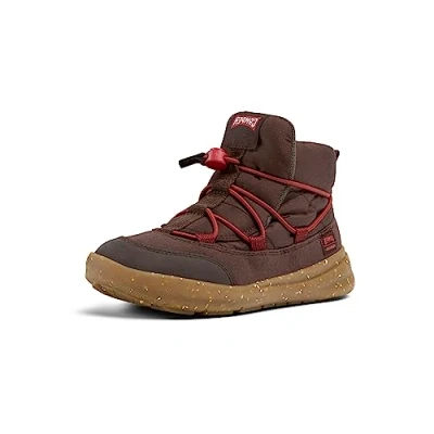 Image of Camper ERGO Laceup ankle boots for kids, Size: 12.5K, Dunkelbraun Textile
