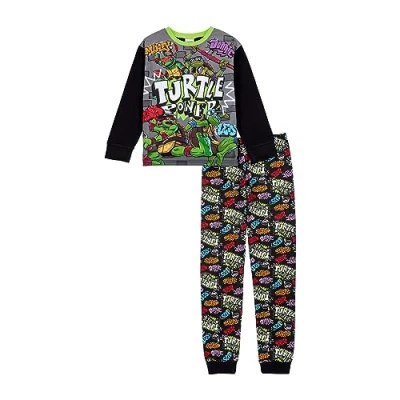 Image of Teenage Mutant Ninja Turtles Boys Pyjamas Pjs Set 3 4 Green