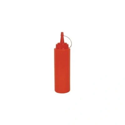 Image of Vogue W833 Squeeze Sauce Bottle, 35 oz., Red