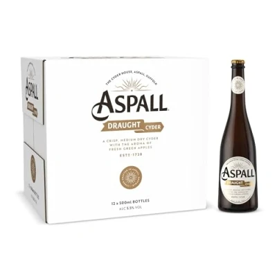 Image of Aspall Suffolk Draught Cyder 12 x 500 ml (bottles)